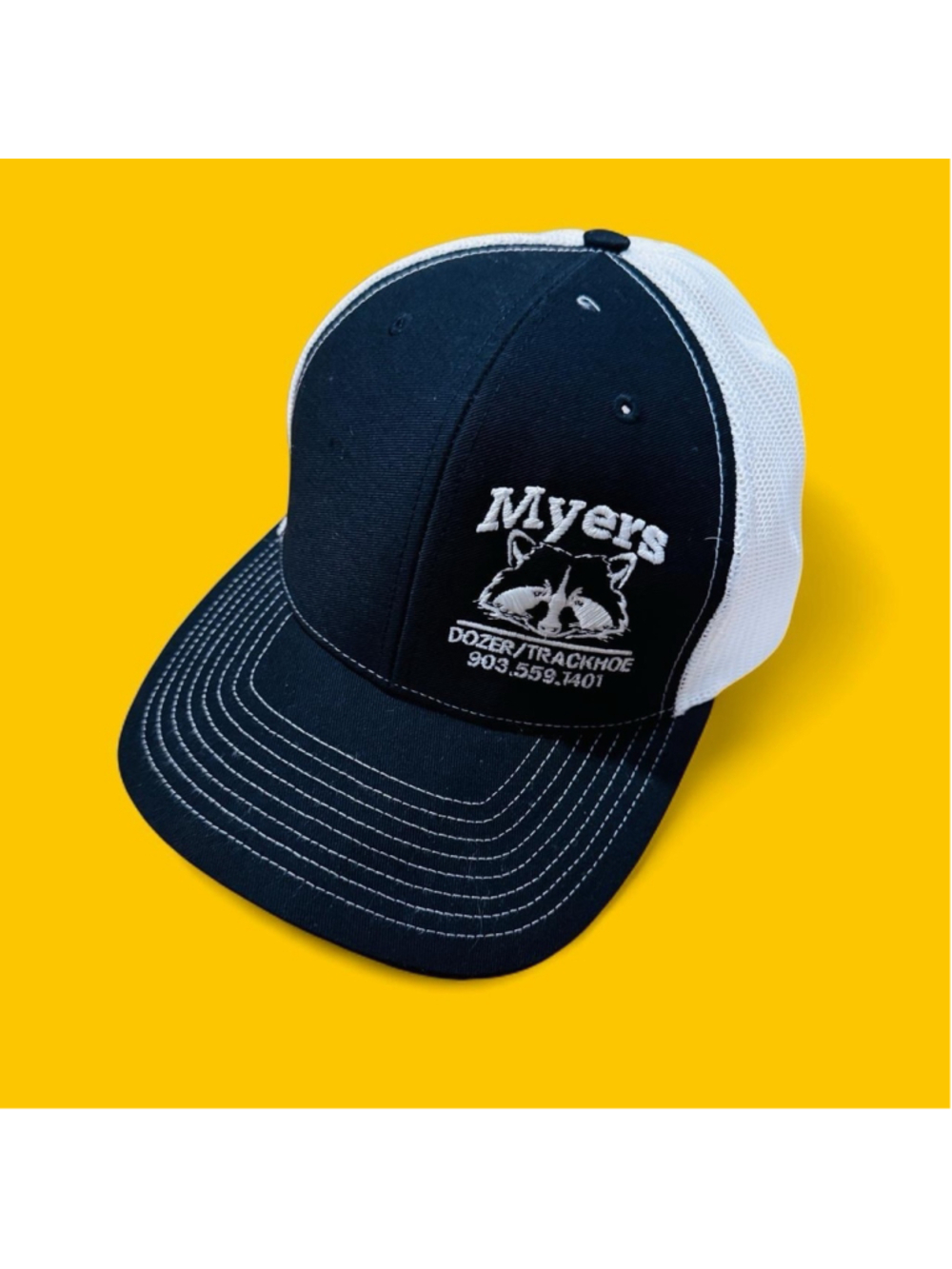 Richardson 112 Myers Dozer/Trackhoe Embroidered Mesh Snapback Trucker Hat